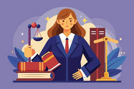 Woman in court or law setting