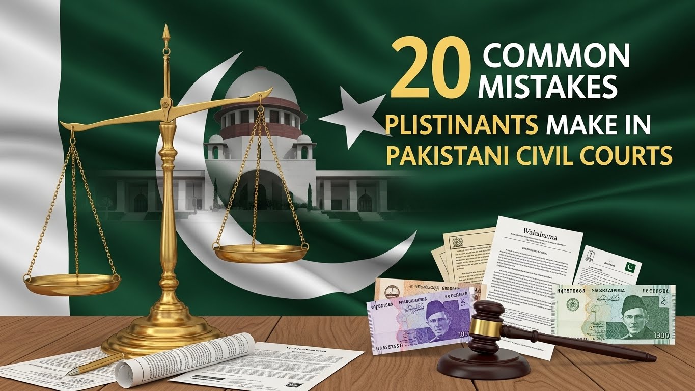 Mistakes Plaintiffs Make in Pakistani Civil Courts