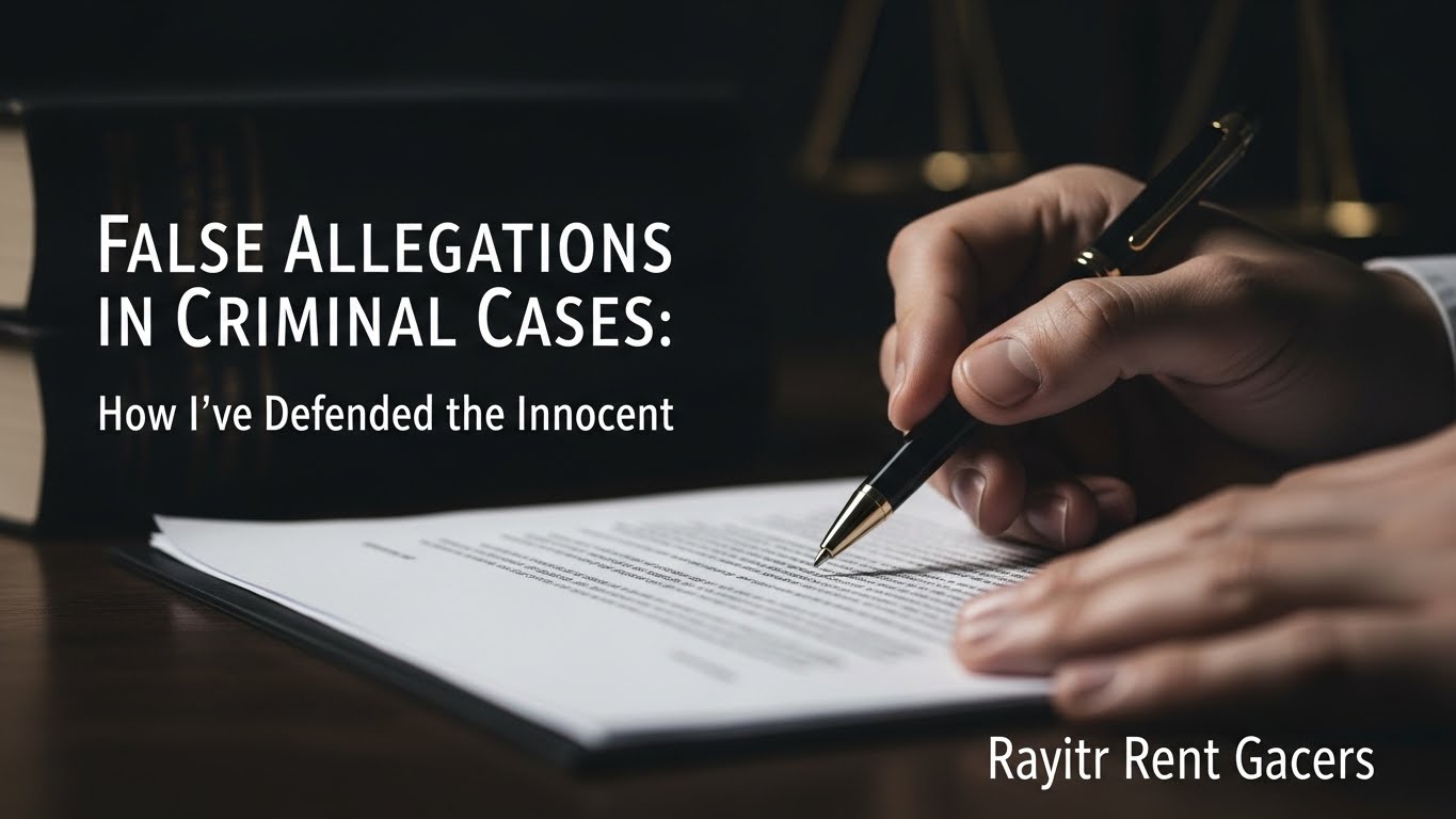 False Allegations in Criminal Cases